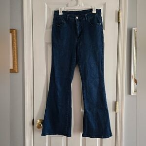 Dark Blue Flare Jeans Size Large